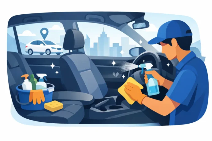 How to Clean Rideshare Vehicle Interior