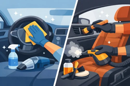 Interior Cleaning vs Detailing for Your Car