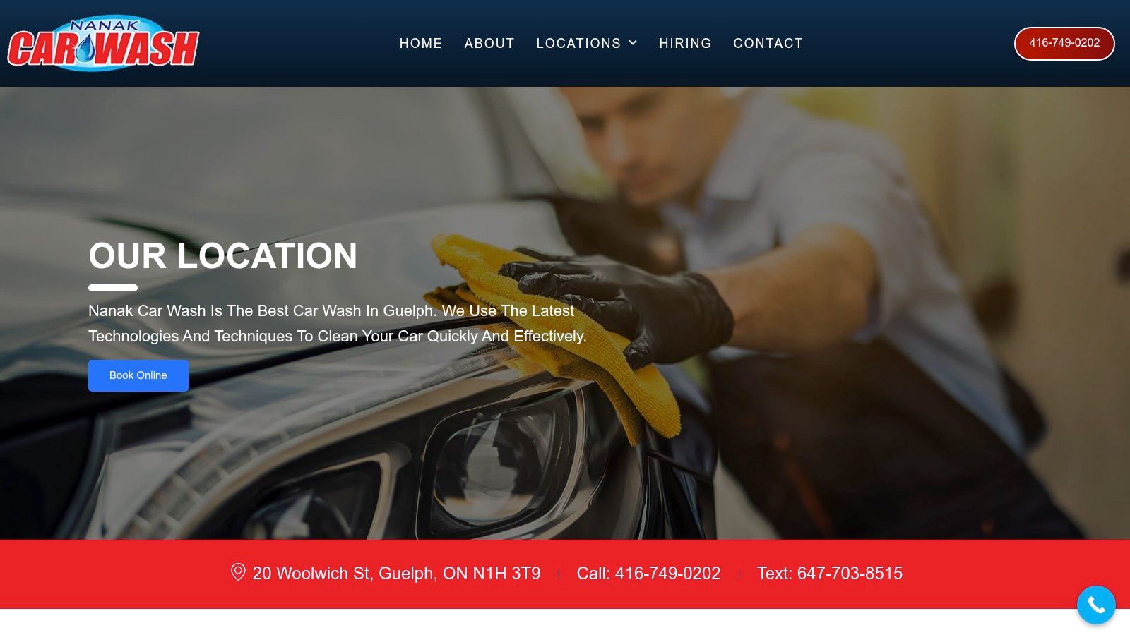 Screenshot from https://www.nanakcarwash.com/our-location/