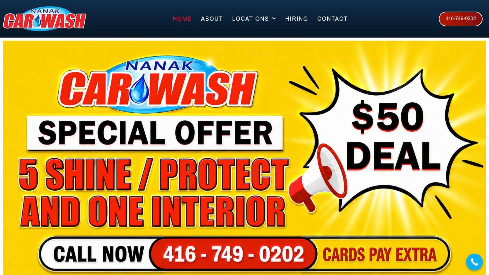 Screenshot from https://www.nanakcarwash.com