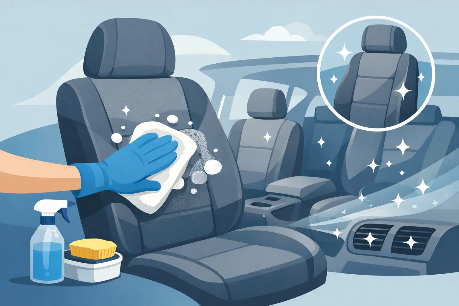 Cloth Seat Cleaning for a Cleaner Car Interior