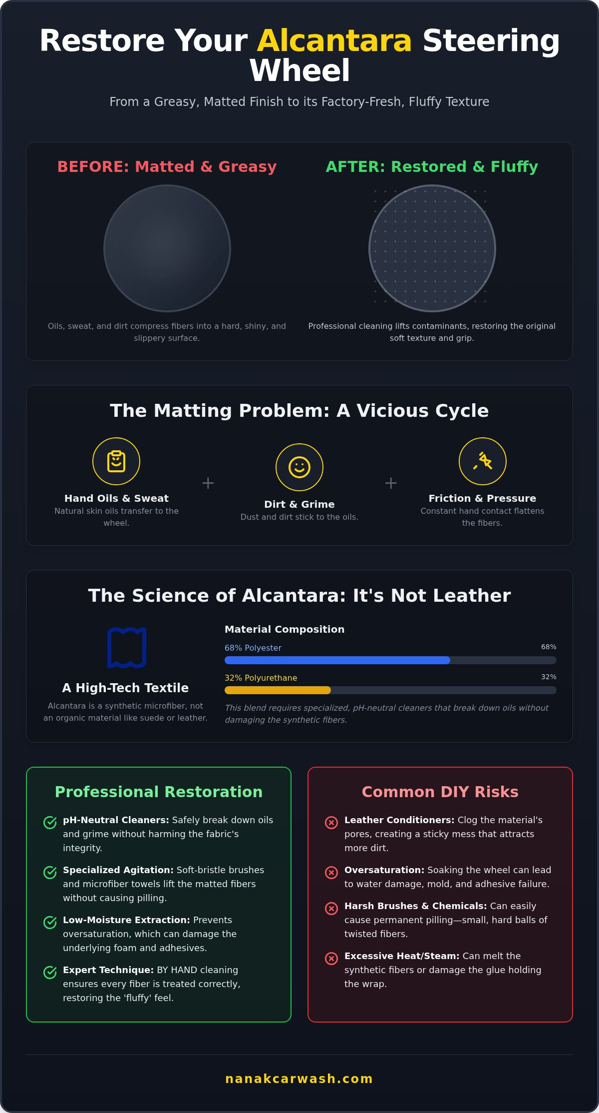 Professional Alcantara Steering Wheel Cleaning Brampton: Restore Your Grip