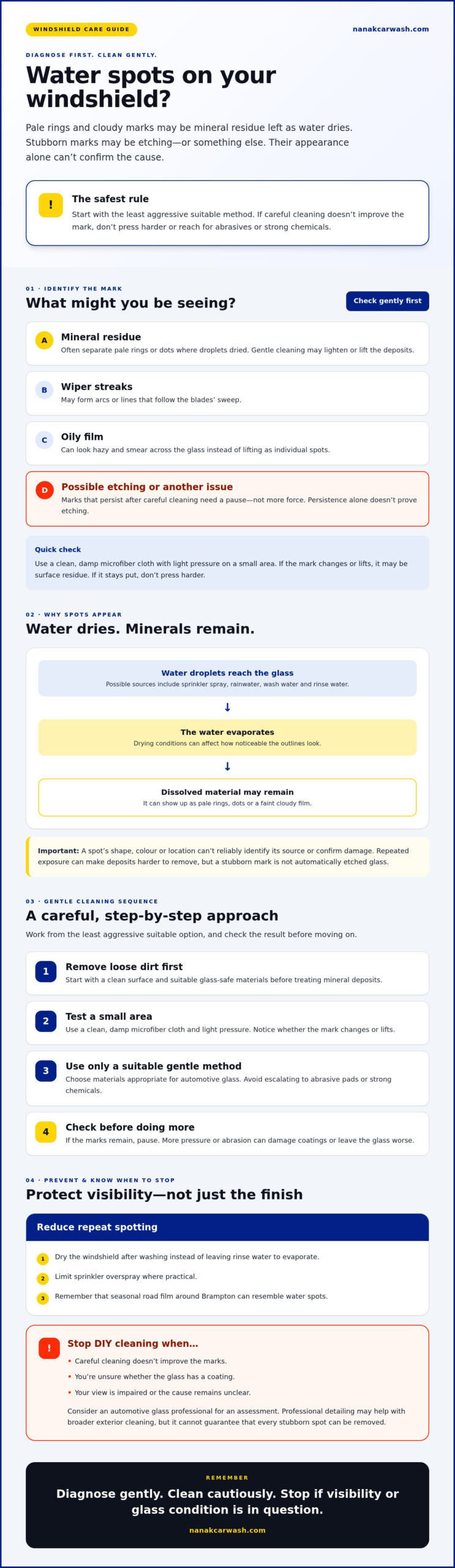How to Remove Water Spots from a Car Windshield: A Safe Step-by-Step Guide