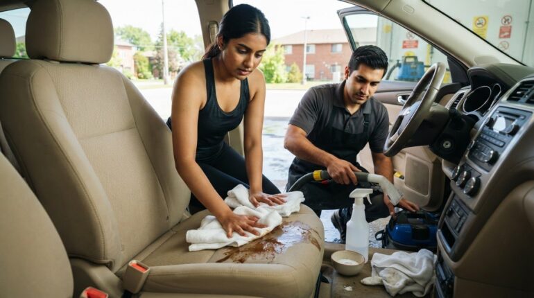 How to Clean Up a Protein Shake Spill in Your Car (Before It Smells)