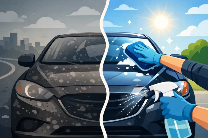 How to Remove Road Film From Your Car Safely