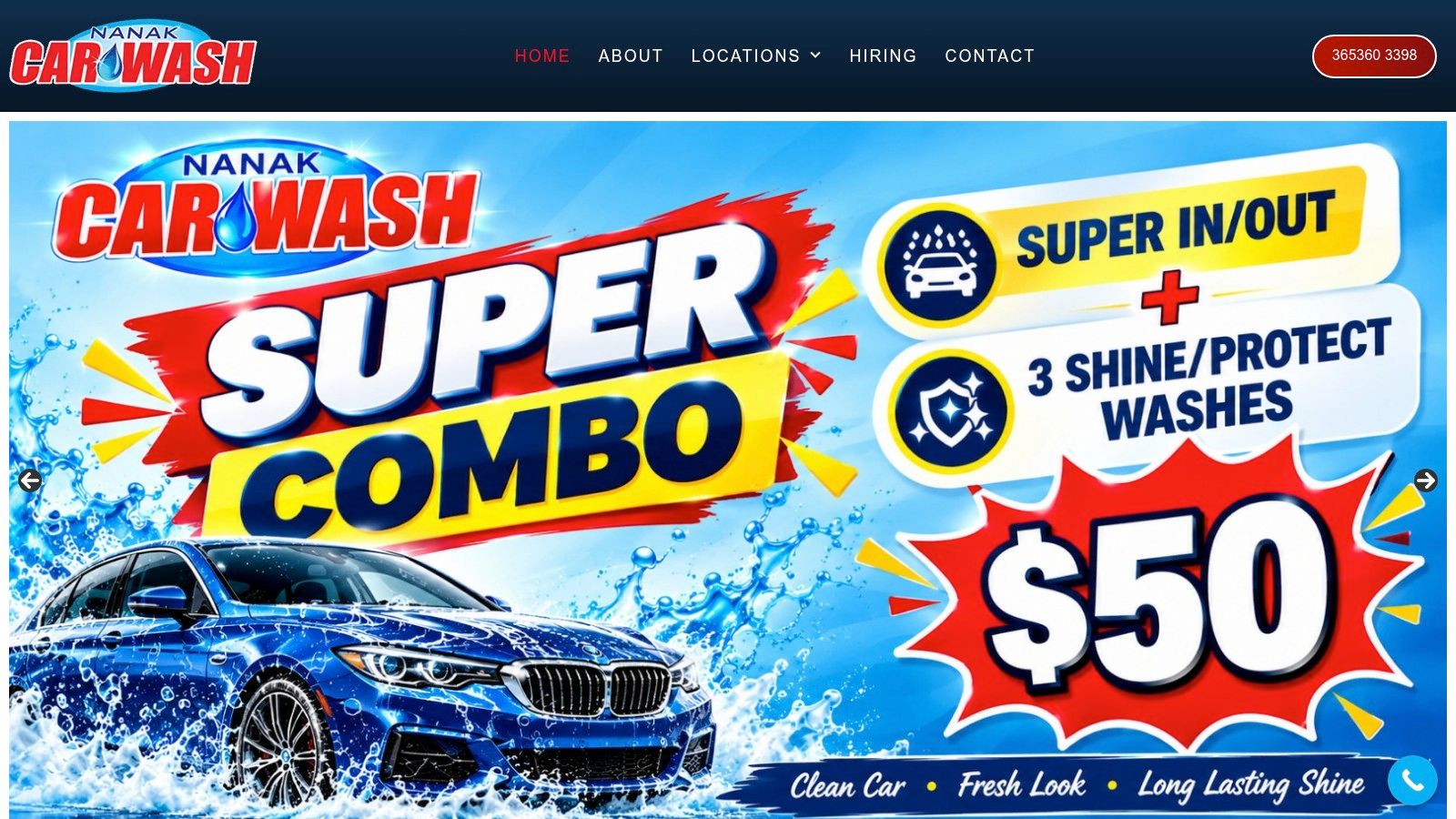 Screenshot from https://www.nanakcarwash.com