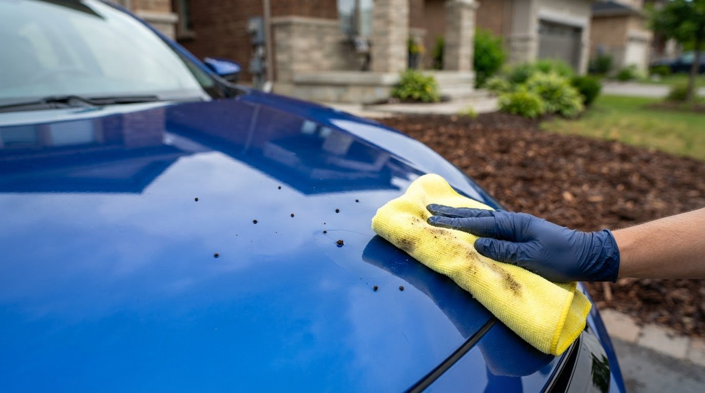 How to Identify Artillery Fungus and Clean It From Car Paint