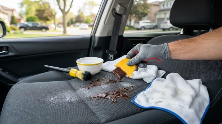 Removing Melted Chocolate from Cloth Car Seats: A Step-by-Step Guide